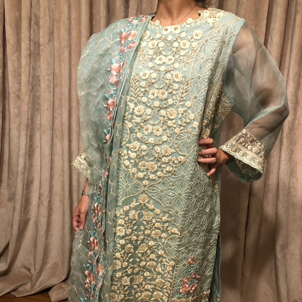 AGHA NOOR Pakistani designer shalwar kameez 3 pc